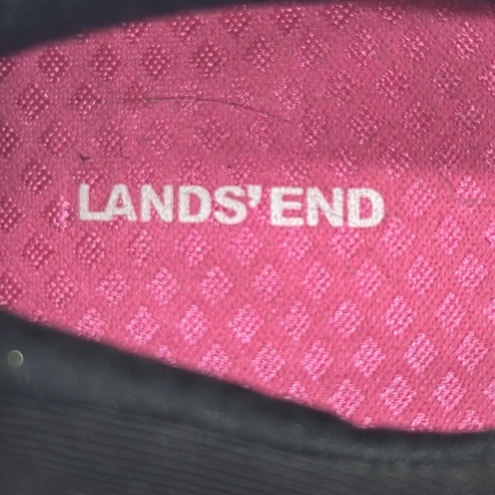 Lands' End Black Kids Dress Shoes with Strap Size 5 KS8074